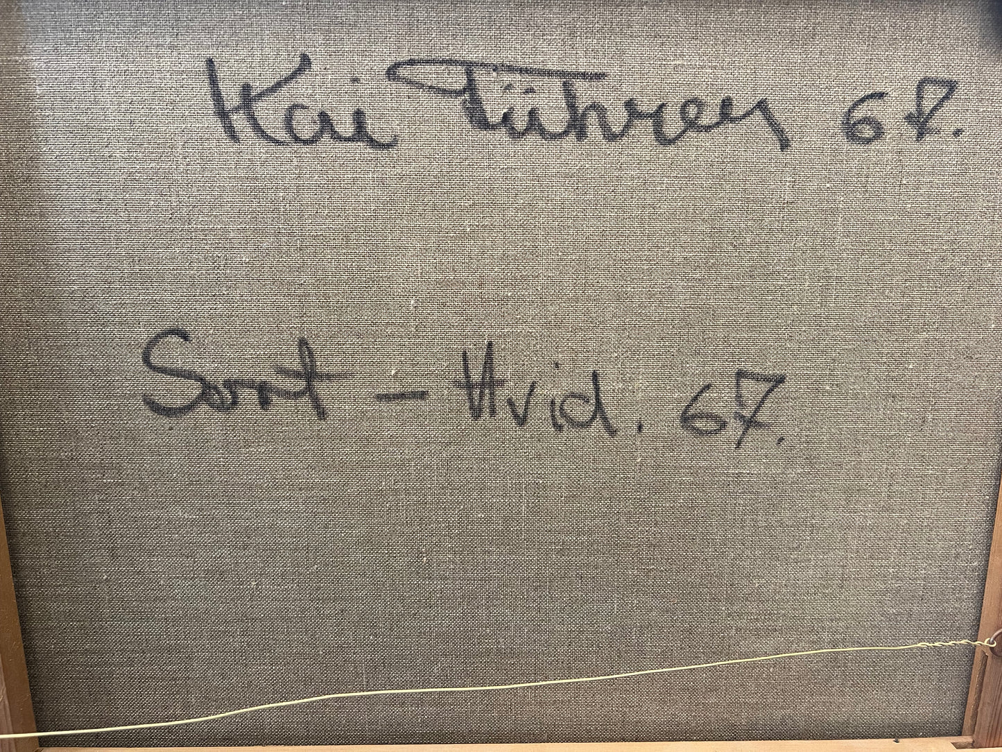 Kai Führer. “Sort-hvid”, 1967