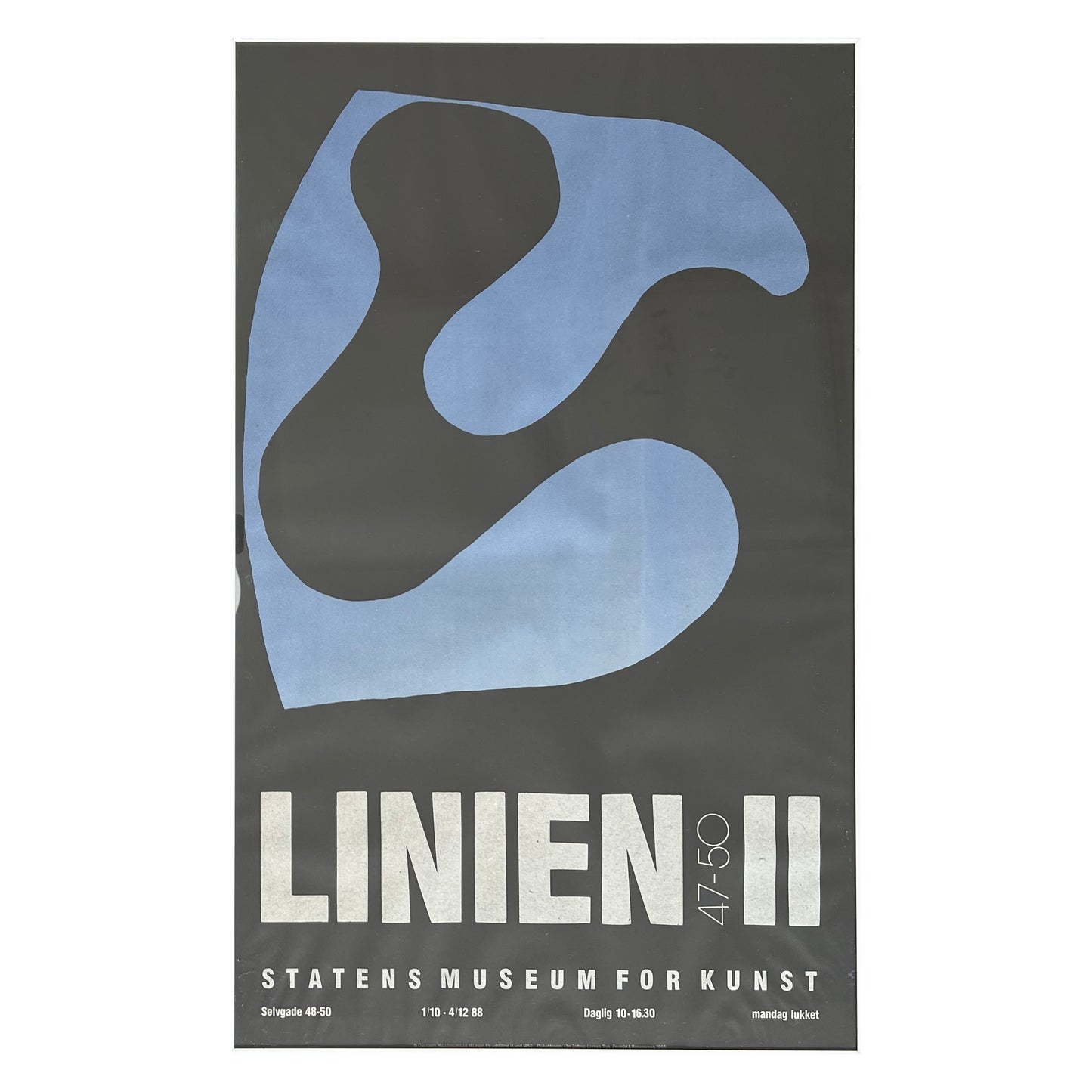 “Linien II” exhibition poster, 1988