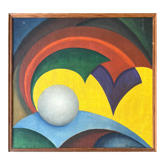 Decorative abstract painting, 1954