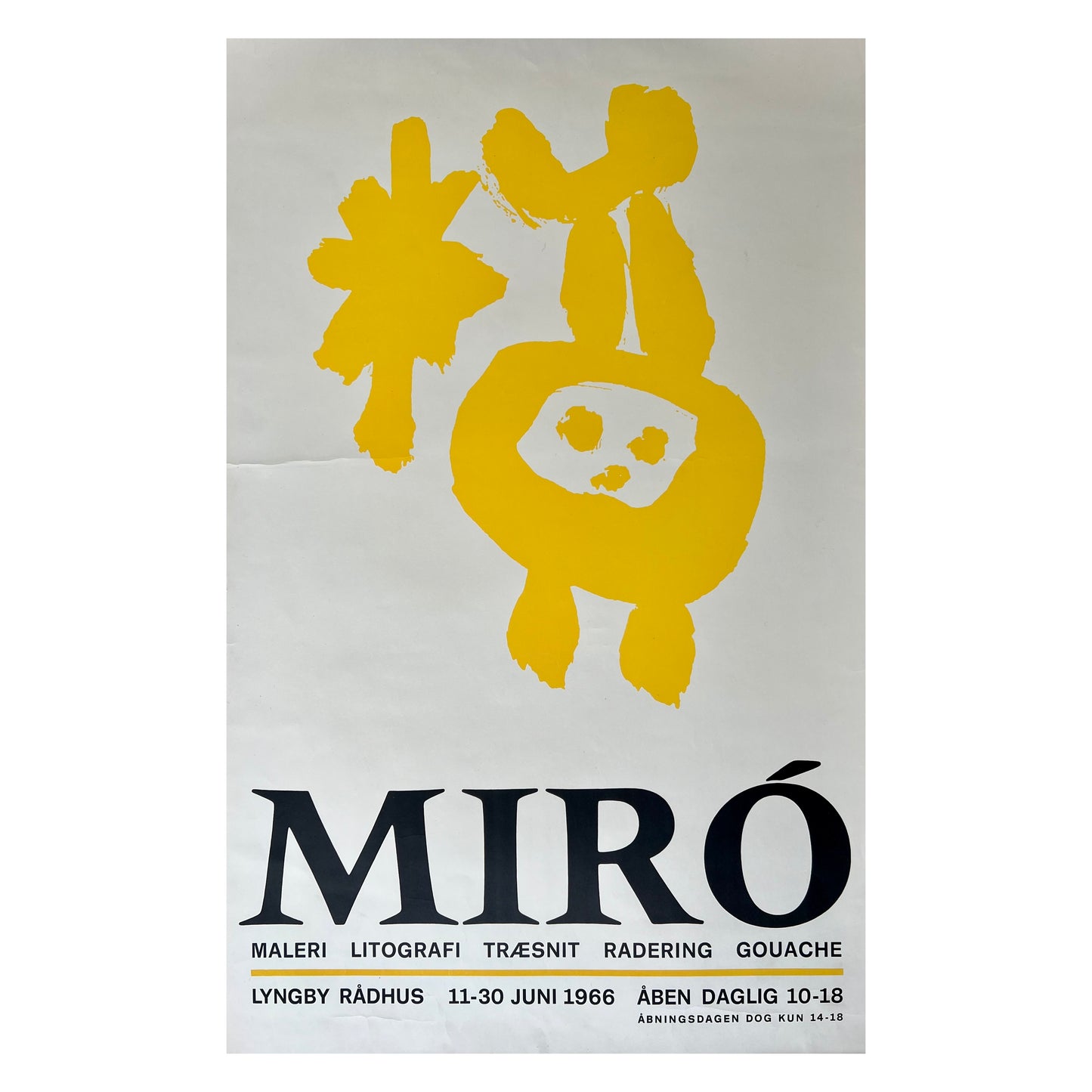 Joan Miro. Exhibition poster, 1966