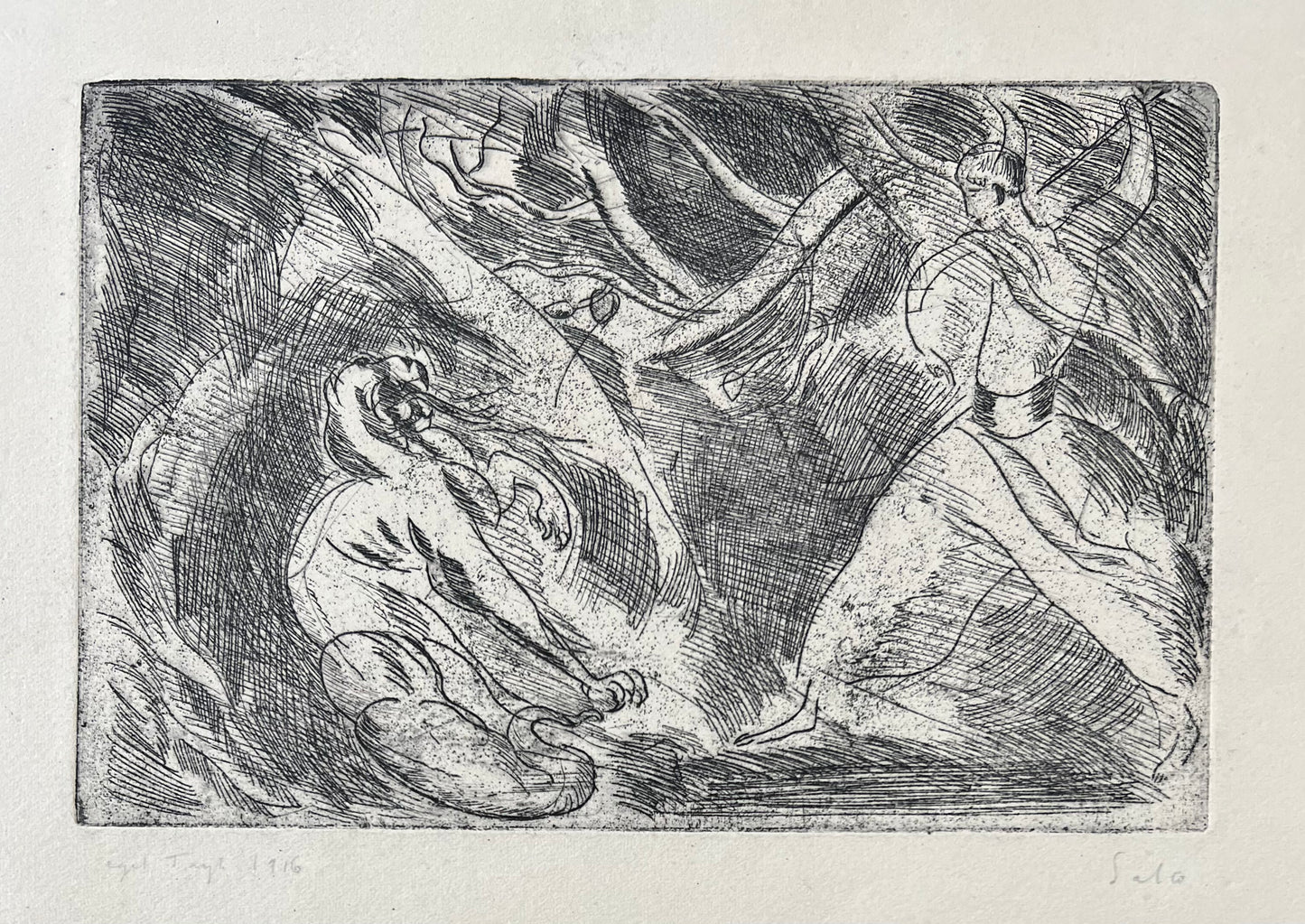 Axel Salto. "Dragon Fight", 1916